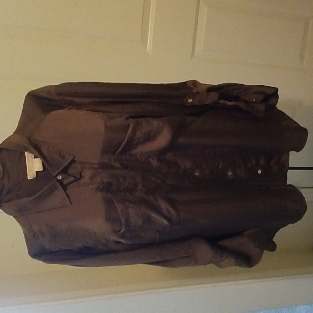 Michael Kors brown 100% polyester top